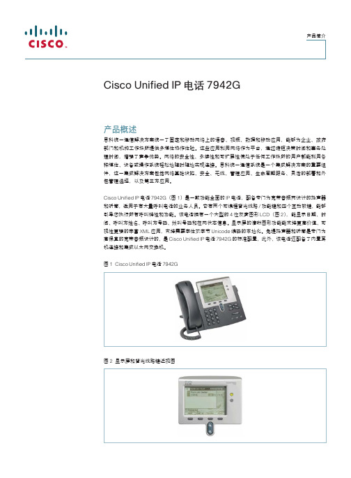 CISCO思科IP电话7942G产品介绍