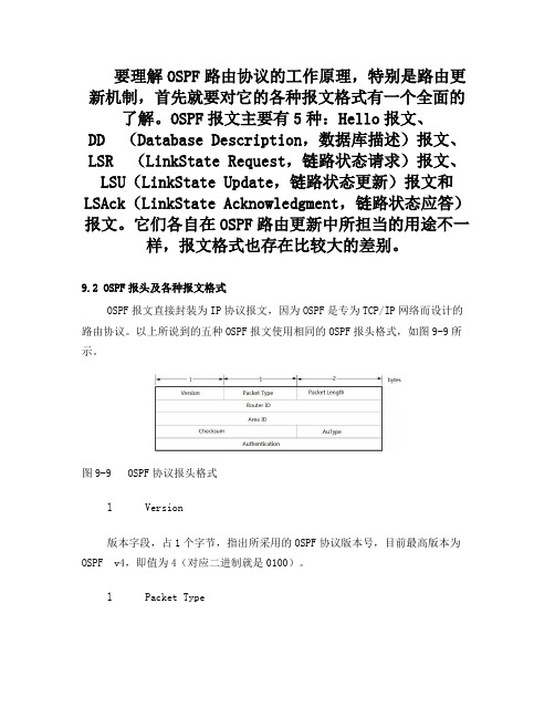 OSPF报文格式