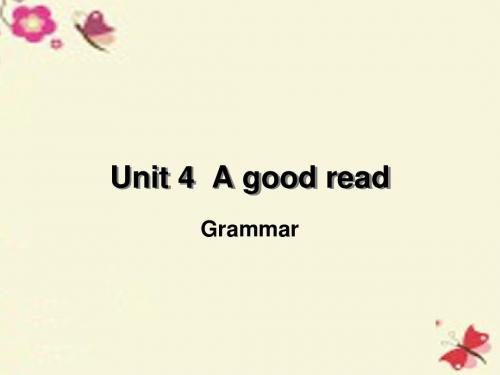 牛津译林版英语八下Unit 4《A good read》(Grammar)ppt课件