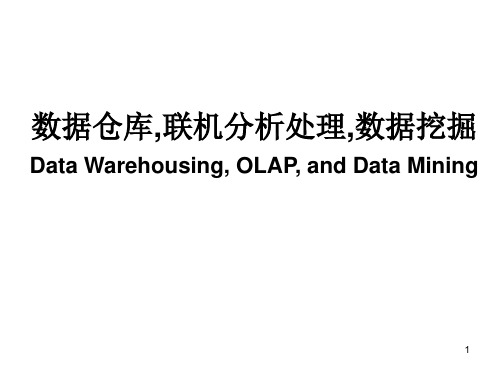 数据仓库,联机分析处理,数据挖掘Data WarehousingPPT演示文稿