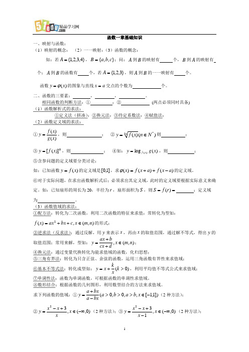 函数基础知识及注意点