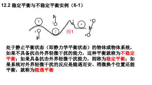 12.2 静力学系统平衡位置的确定及稳定性判断