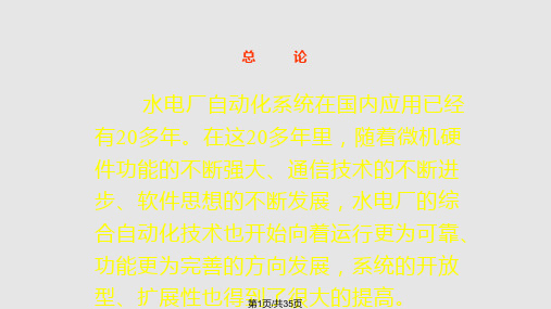 水电站综合自动化装置原理及应用PPT课件