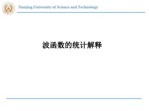 波函数的统计解释