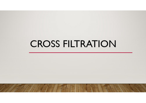 Cross Filtration 切向流过滤