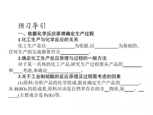 化工生产过程中的基本问题第1课时(22张)-人教版高中化学选修2课件