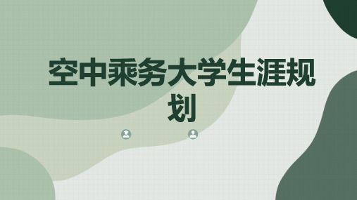 空中乘务大学生涯规划