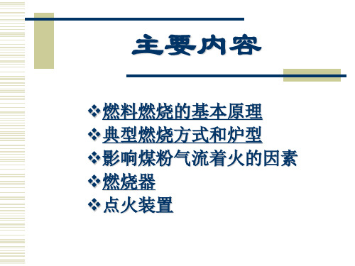 锅炉燃烧原理及燃烧设备详解