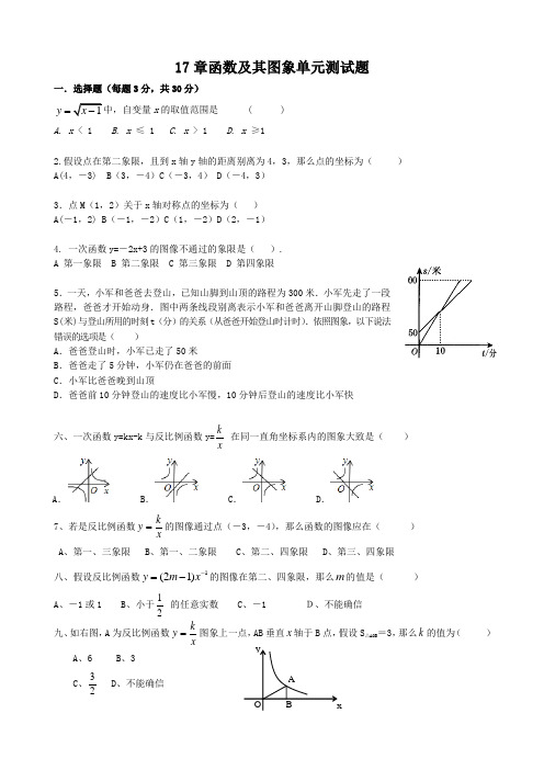 函数及其图象单元测试题2