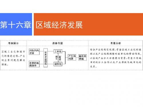 2019年高考地理人教版一轮复习课件：第十六章 第2讲 区域工业化与城市化——以我国珠江三角洲地区为例