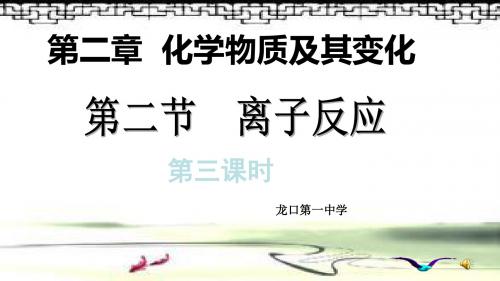 鲁教版高中化学必修一第二章第二节离子反应第三课时公开课教学课件共30张PPT (共30张PPT)