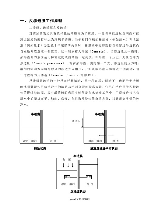 反渗透技术问题.doc