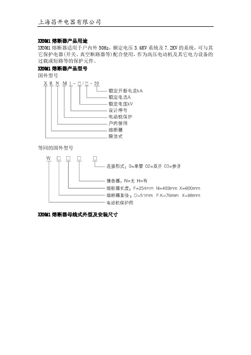 XRNM1熔断器