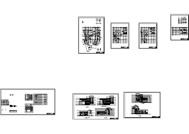 精品民宿会馆建筑cad图纸+su模型