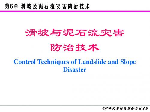 6_滑坡和泥石流灾害防治技术共84页PPT资料