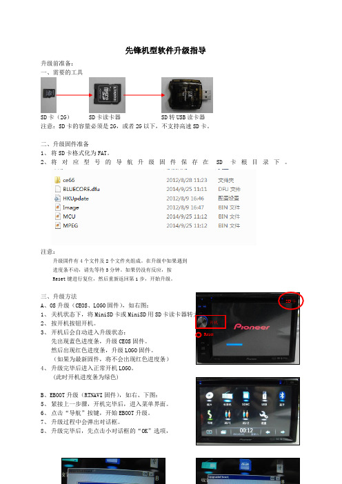 先锋导航AVIC软件升级指南