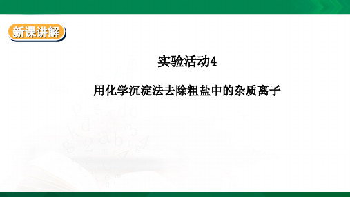 5.4用化学沉淀法去除粗盐中的杂质离子（课件）