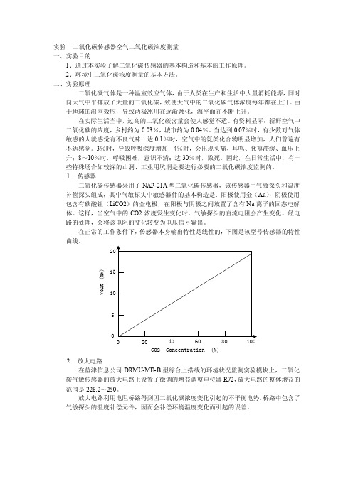 【最新精选】二氧化碳浓度测量