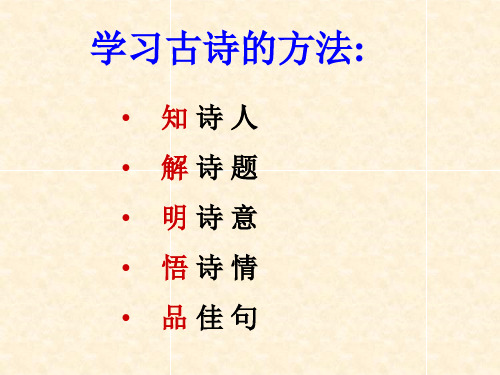 寻隐者不遇PPT
