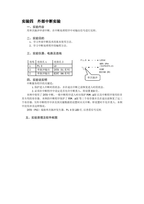 实验4-7(外部中断,串口通信)