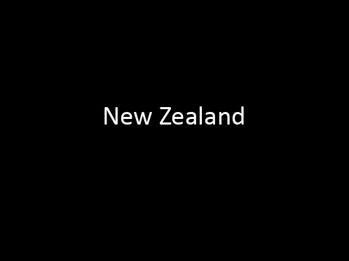 NewZealand 纯英文PPT