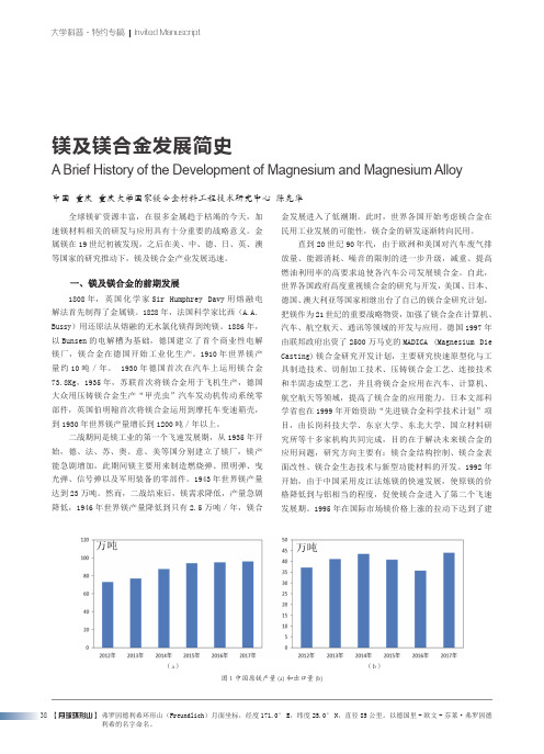 镁及镁合金发展简史