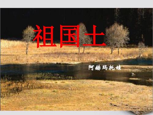高中语文祖国土课件3苏教版