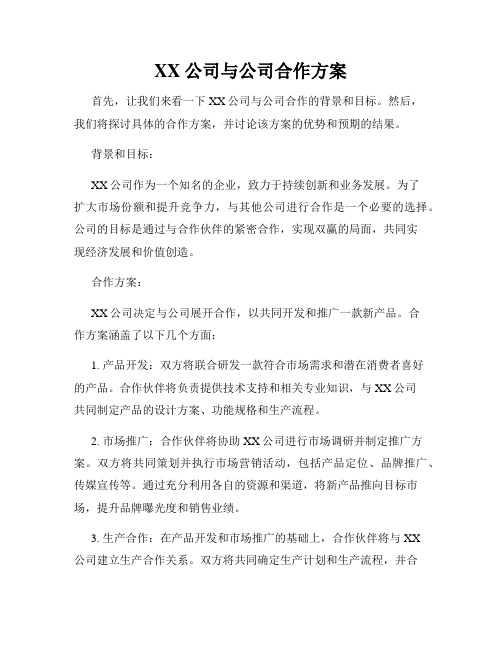 XX公司与公司合作方案