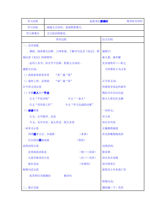 高中语文选修史记选读学案(9份)-苏教版7