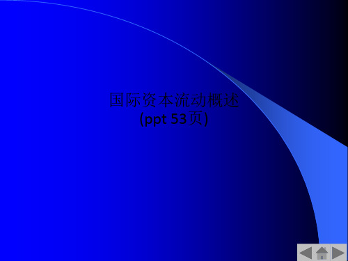 国际资本流动概述(00004)