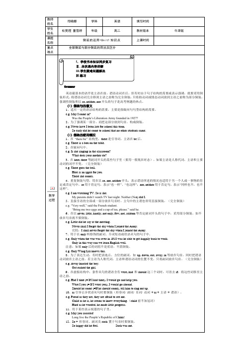 牛津高二英语第一单元知识点(上海版)