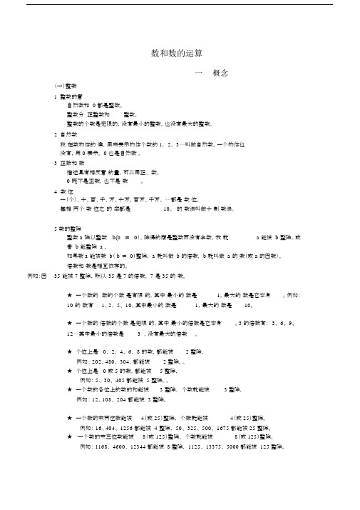 (完整版)人教版小升初数学知识点归纳.doc