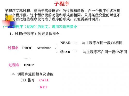 第六章子程序