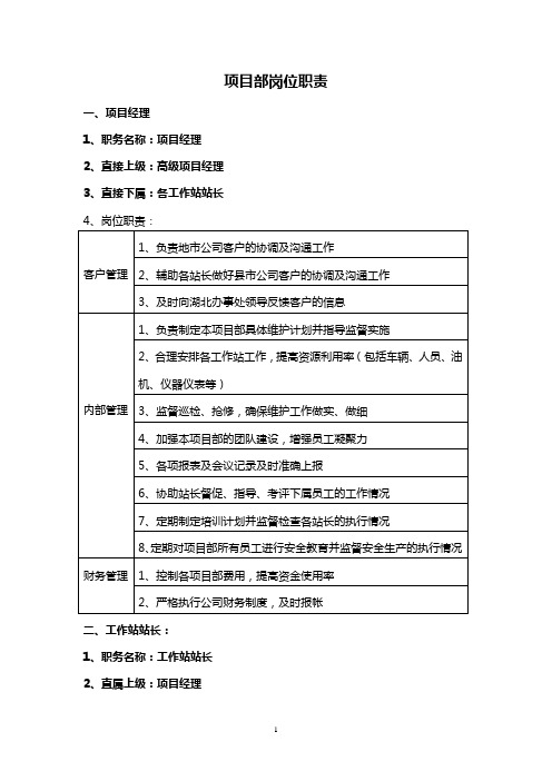 通信代维岗位职责