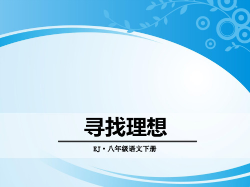 《寻找理想》PPT【推荐课件】