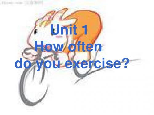 人教版初二八年级英语上册 How_often_do_you_exercise  PPT课件