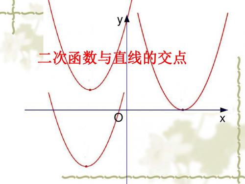 26.4.8二次函数与直线的交点