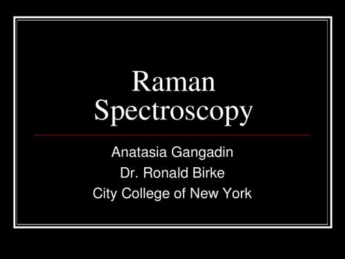 拉曼光谱raman  Spectroscopy