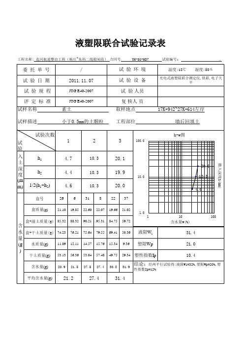 液塑限自动计算表格.xls