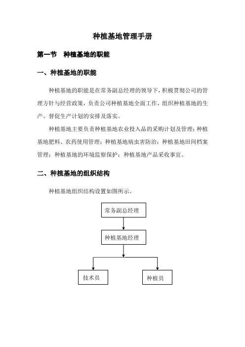 种植基地管理制度 .doc