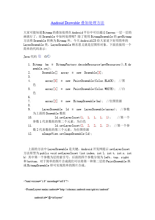 Android图片叠加处理方法