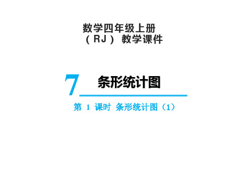 人教版四年级上册数学7条形统计图课件(16张PPT)