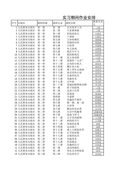 人民教育出版社课程