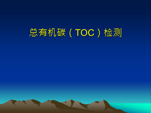 总有机碳(TOC)检测