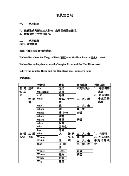 高考英语一轮复习：三大从句的区别