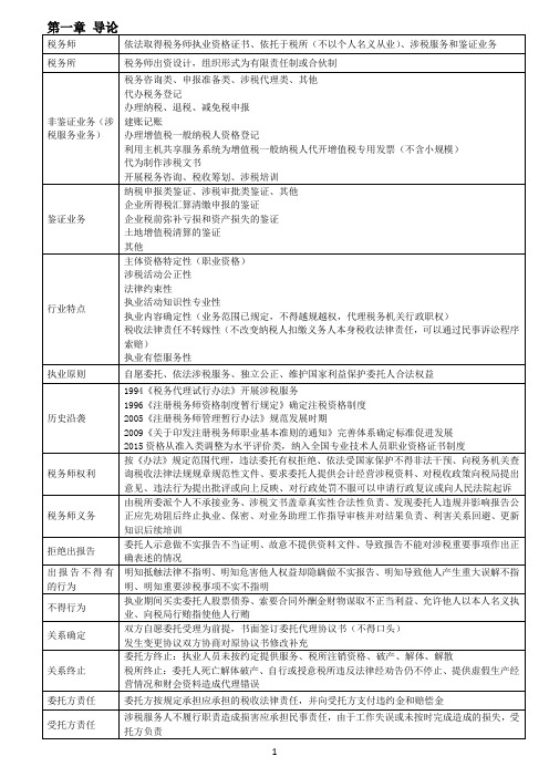 涉税服务实务——根据轻一整理(DOC)