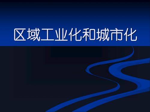 地理必修三《4.2区域工业化与城市化》课件五