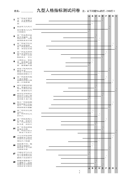 九型人格1