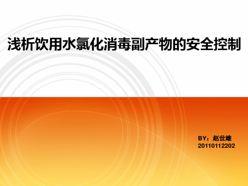 饮用水消毒副产物安全控制