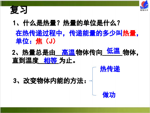 人教版初中物理课件《比热容》ppt课件1